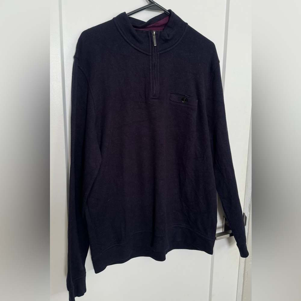 Ted baker London three quarter zip pullover
